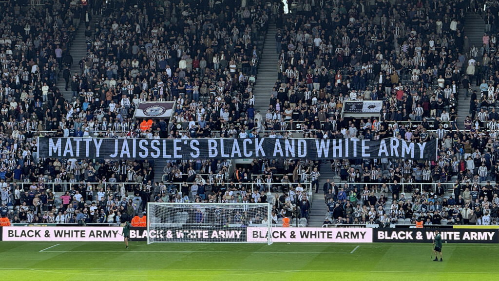 Matty Jaissle's Black And White Army Banner Newcastle United